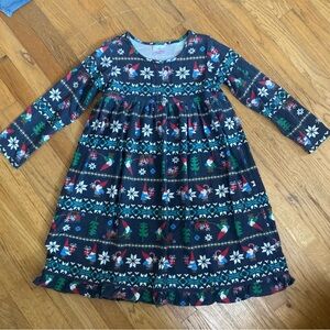 Hanna Andersson Blue and Green Nordic Kids Nightgown